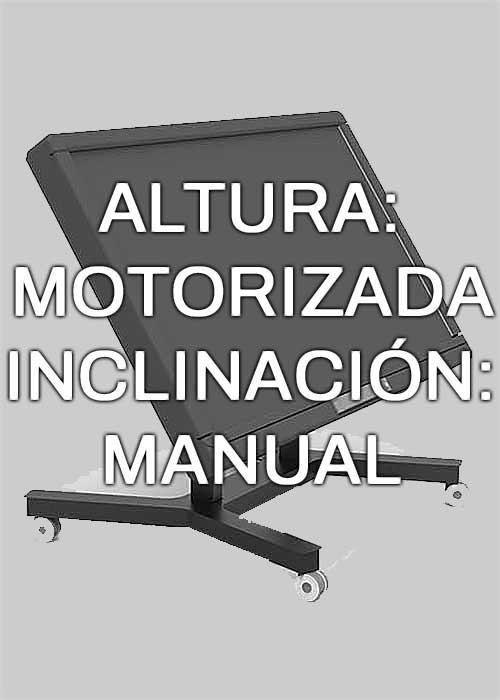 Altura motorizada e inclinación manual 